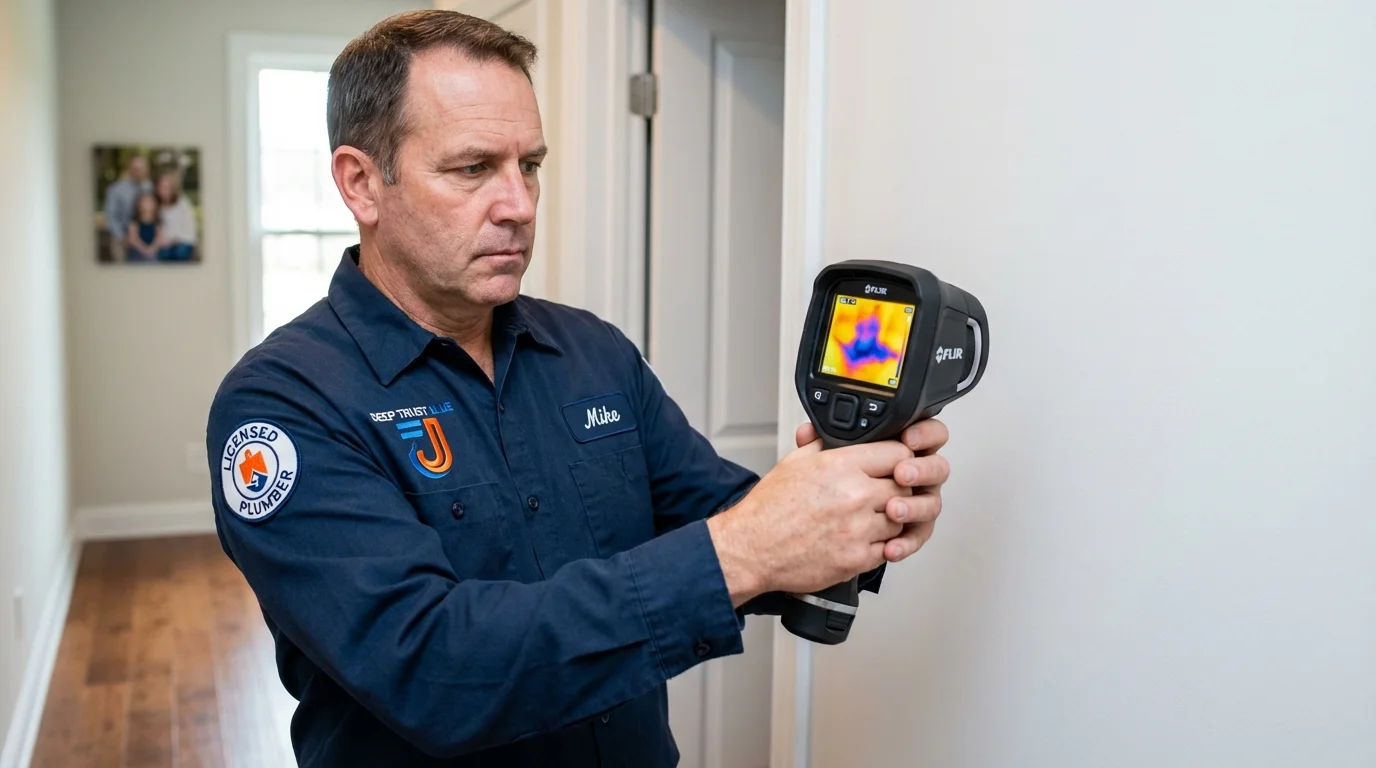 Thermal imaging leak detection by Johns Plumbing LLC in Madison